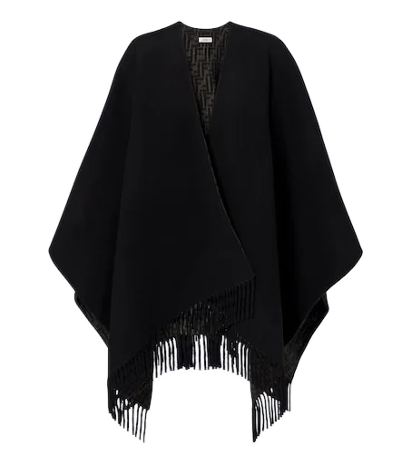 FENDI 리버서블 울 캐시미어 판초