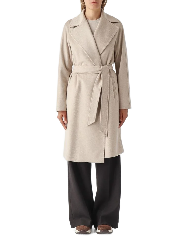 MAX MARA STUDIO 밤보 벨티드 랩 코트