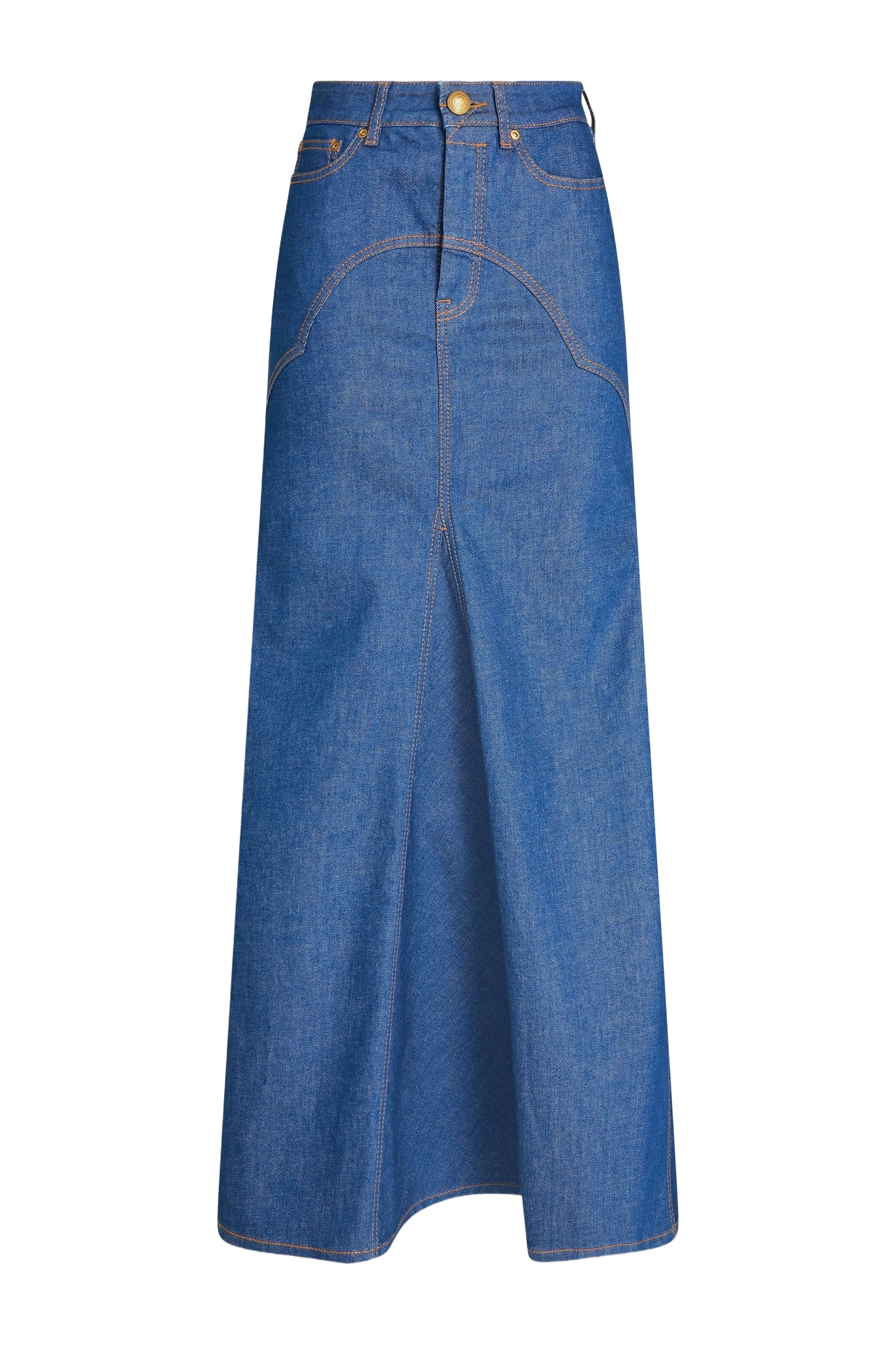 ZIMMERMANN 데님 맥시 스커트