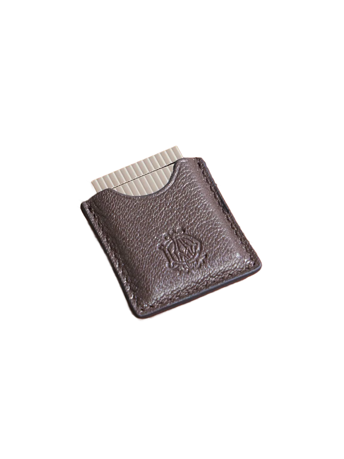 DUNHILL 스틸 가죽 시가 커터 케이스
