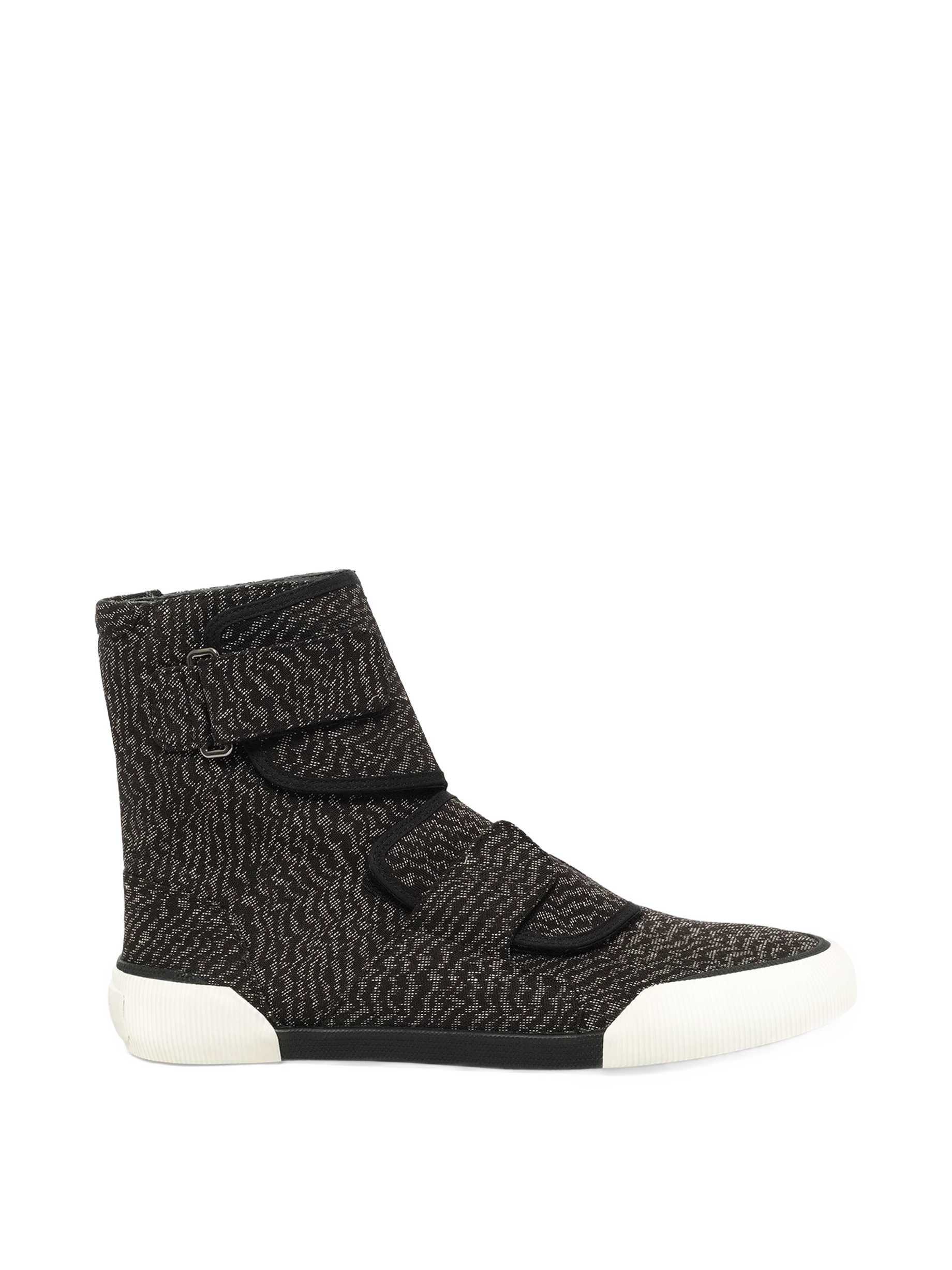 LANVIN 블랙 제브라 하이 스니커즈