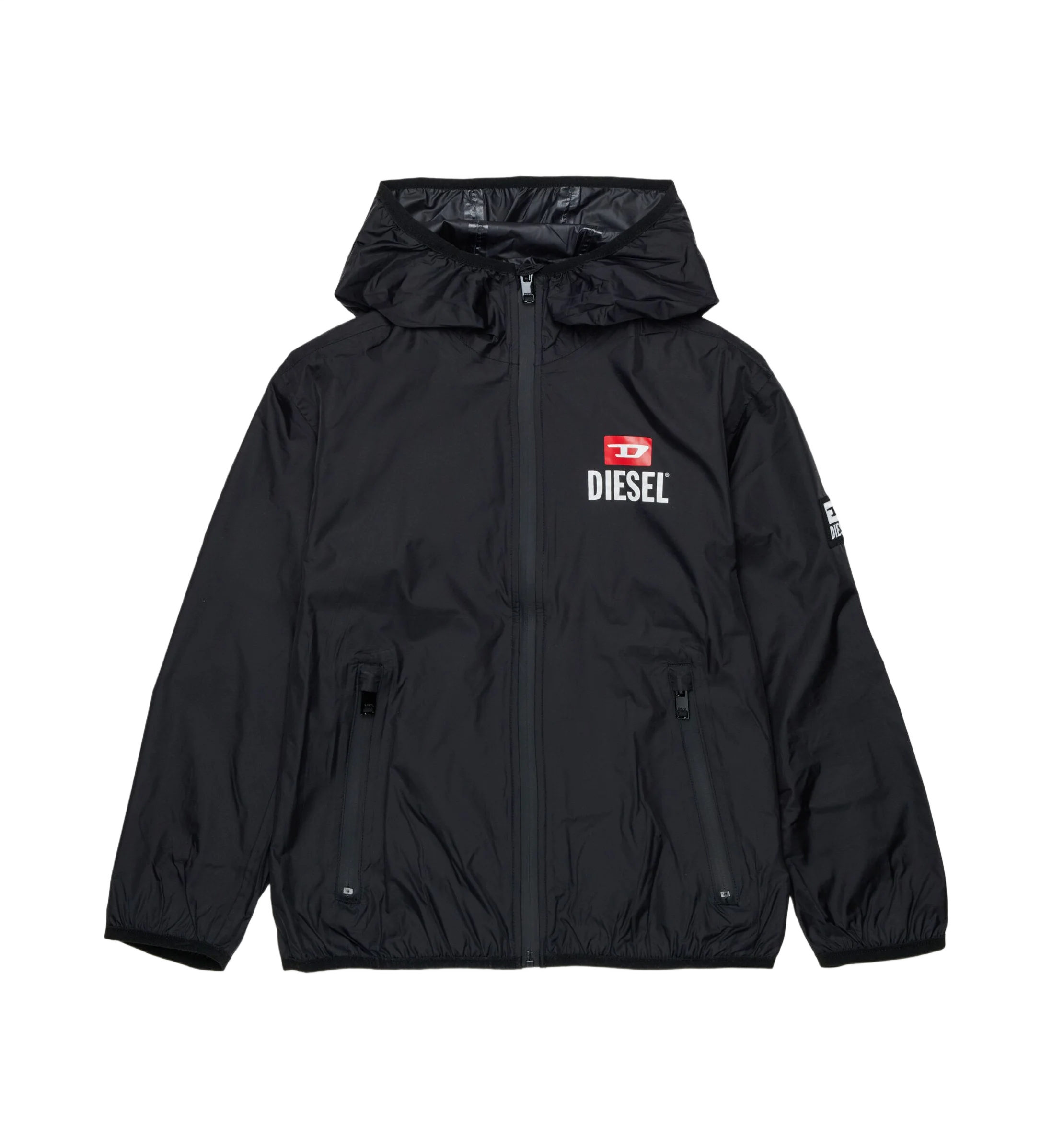Diesel Kids 로고 인쇄 바람막이