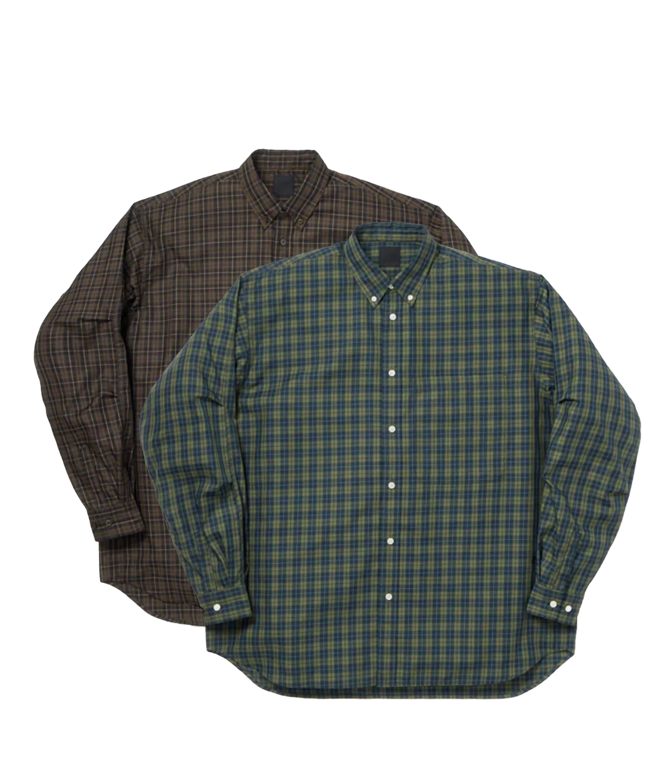 Daiwa Pier39 테크 버튼 다운 셔츠 L/S 체크