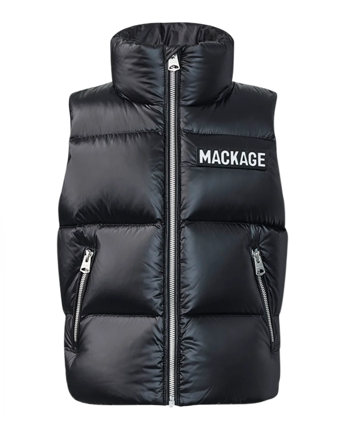 MACKAGE 키즈 찰리 퀼팅 로고 조끼 2-6