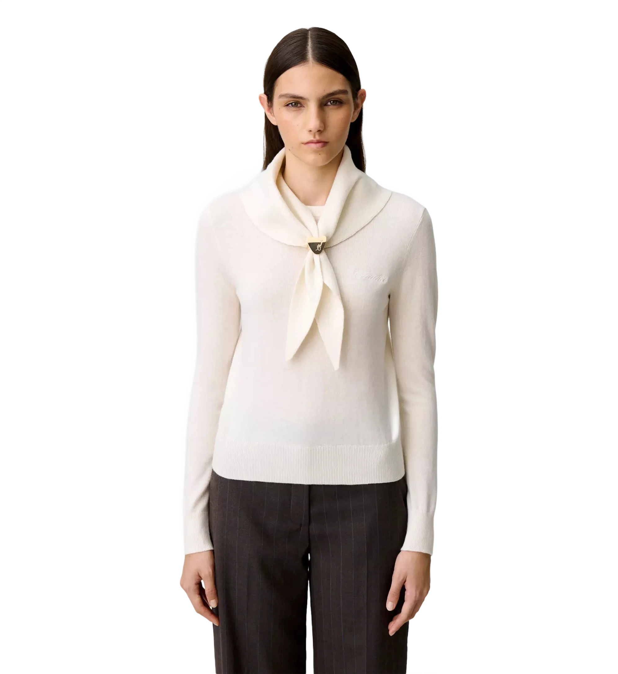Claudie Pierlot  탈부착 스카프 니트
