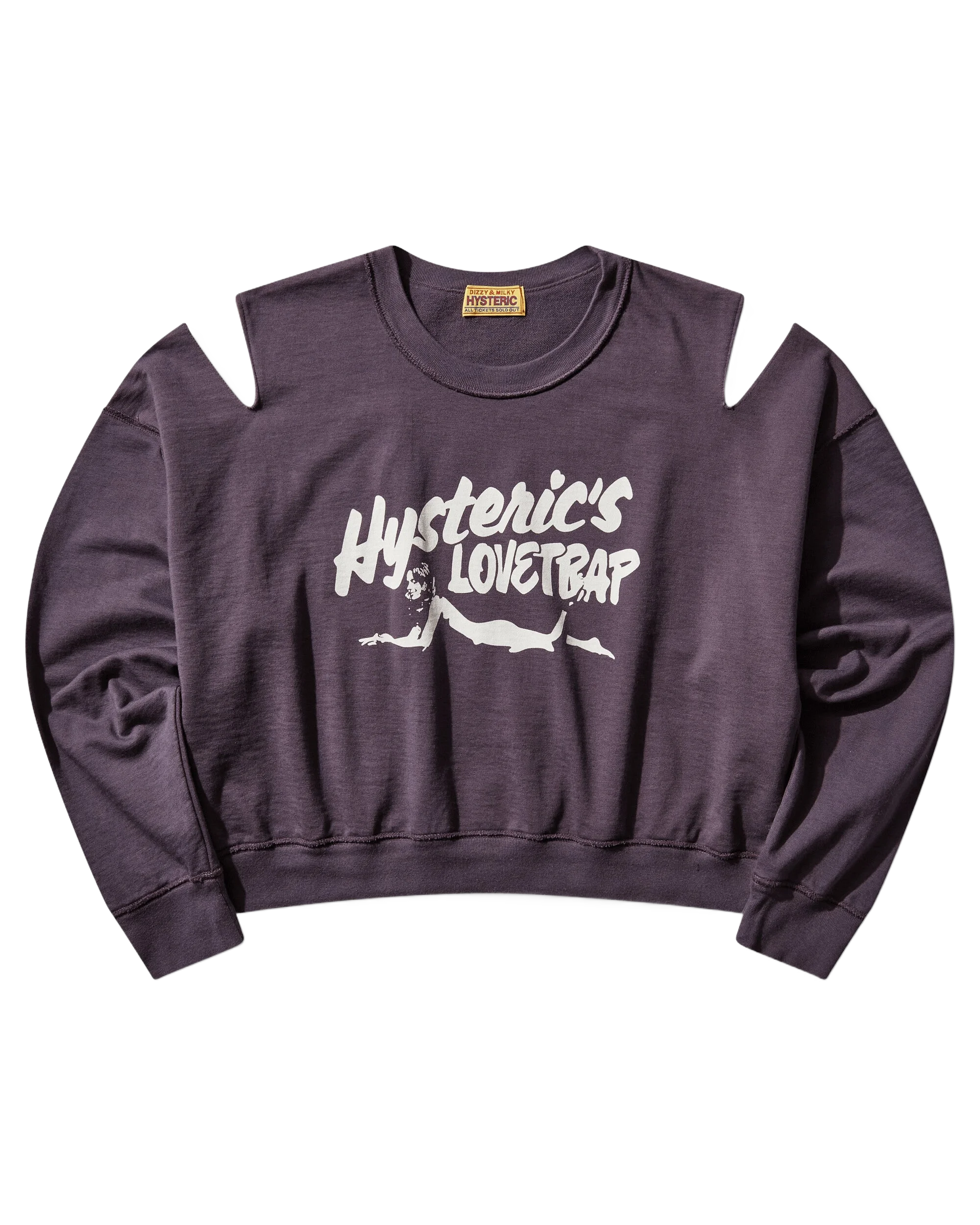 HYSTERIC GLAMOUR 히스테릭 러브트랩 숏 스웨트셔츠
