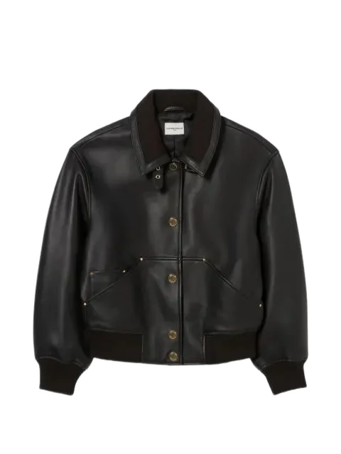 Claudie Pierlot  레더 봄버 자켓