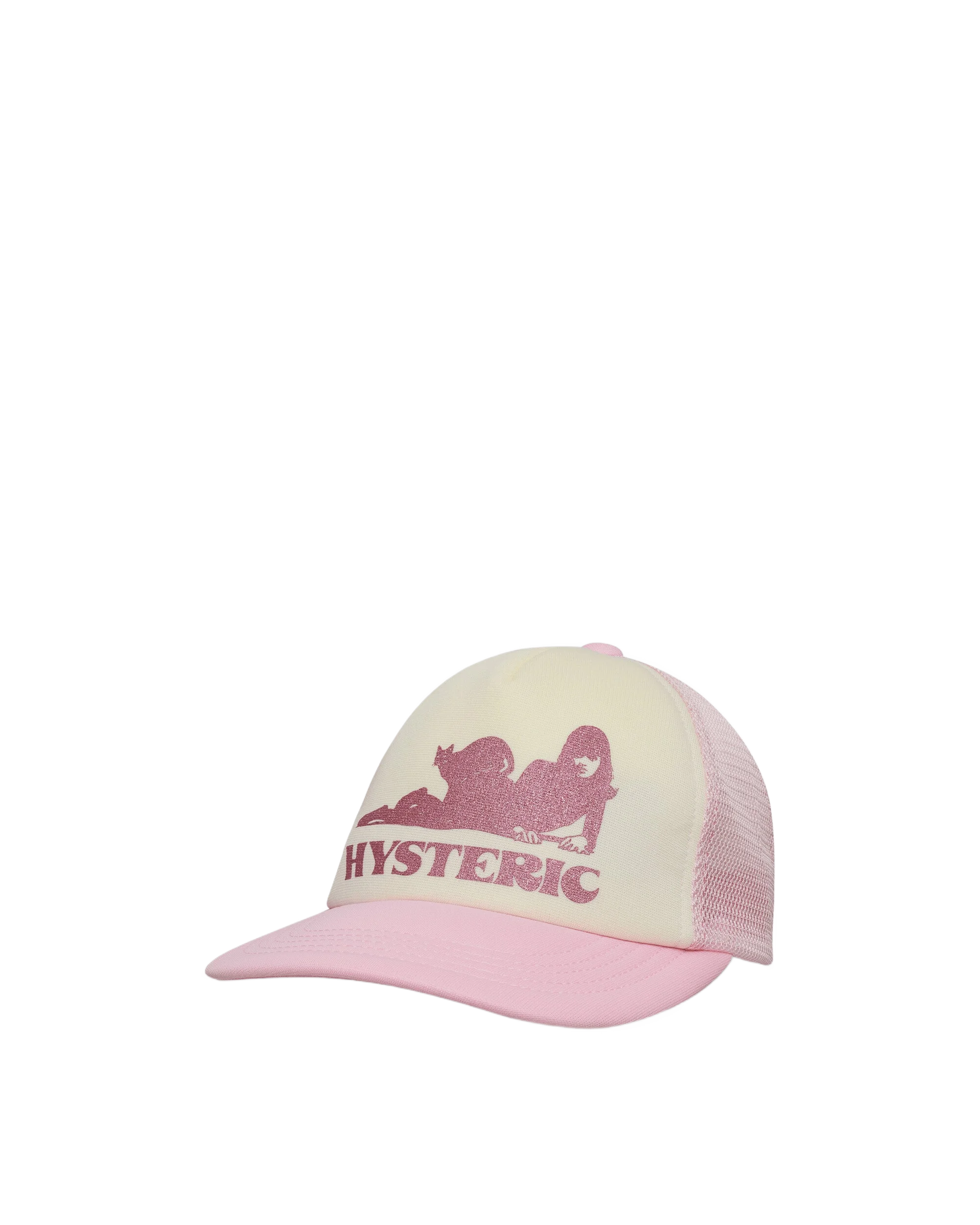 HYSTERIC GLAMOUR 블랙 캣 우먼 메쉬 캡