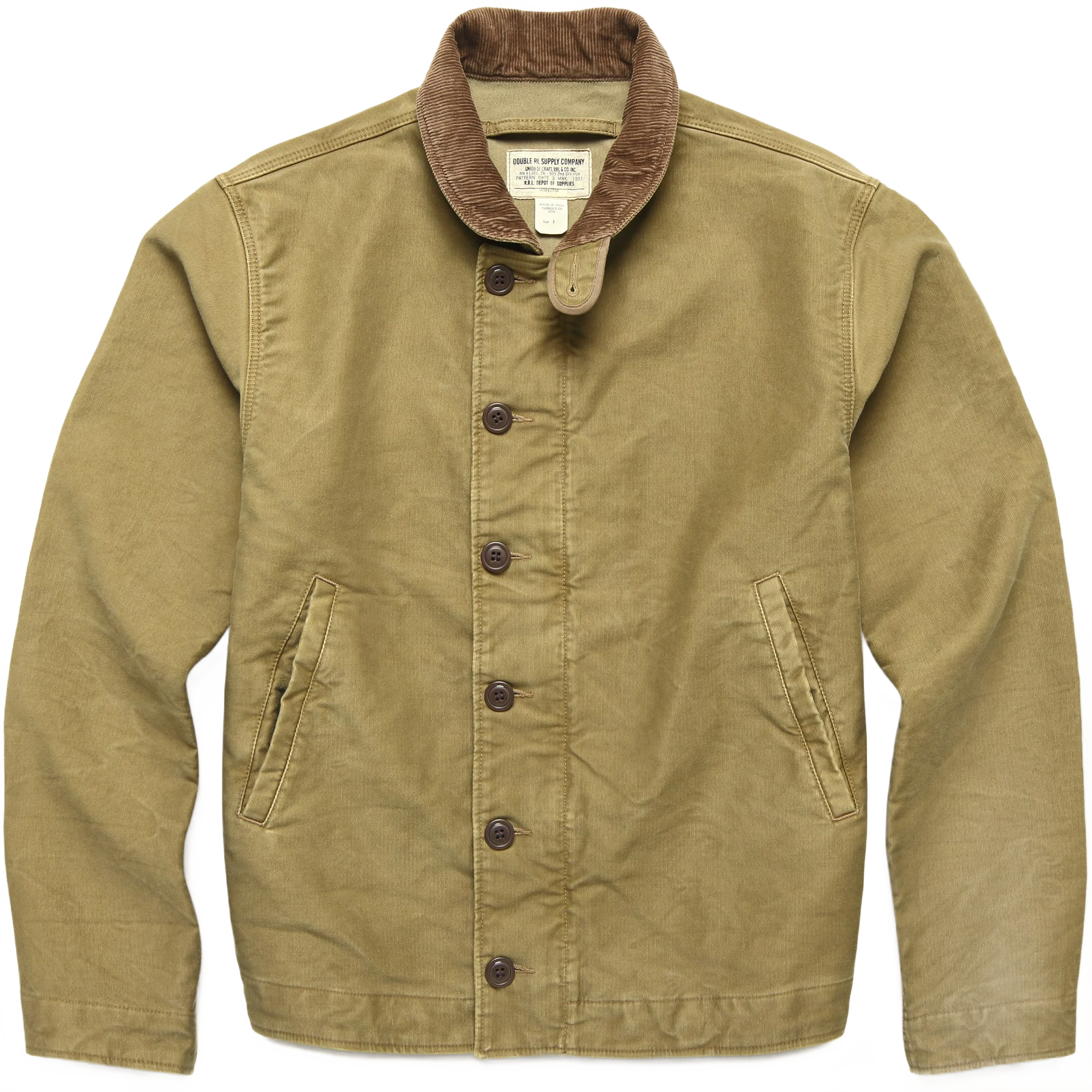 RRL 코듀로이 칼라 덱 자켓