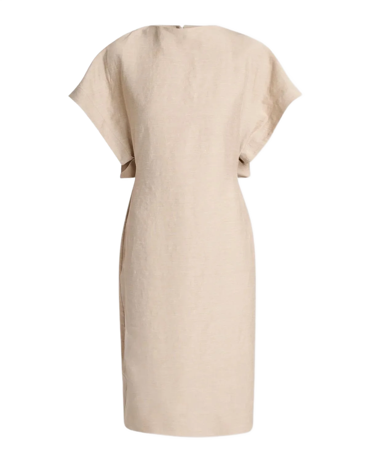 JACQUEMUS 린넨 혼합 미디 드레스