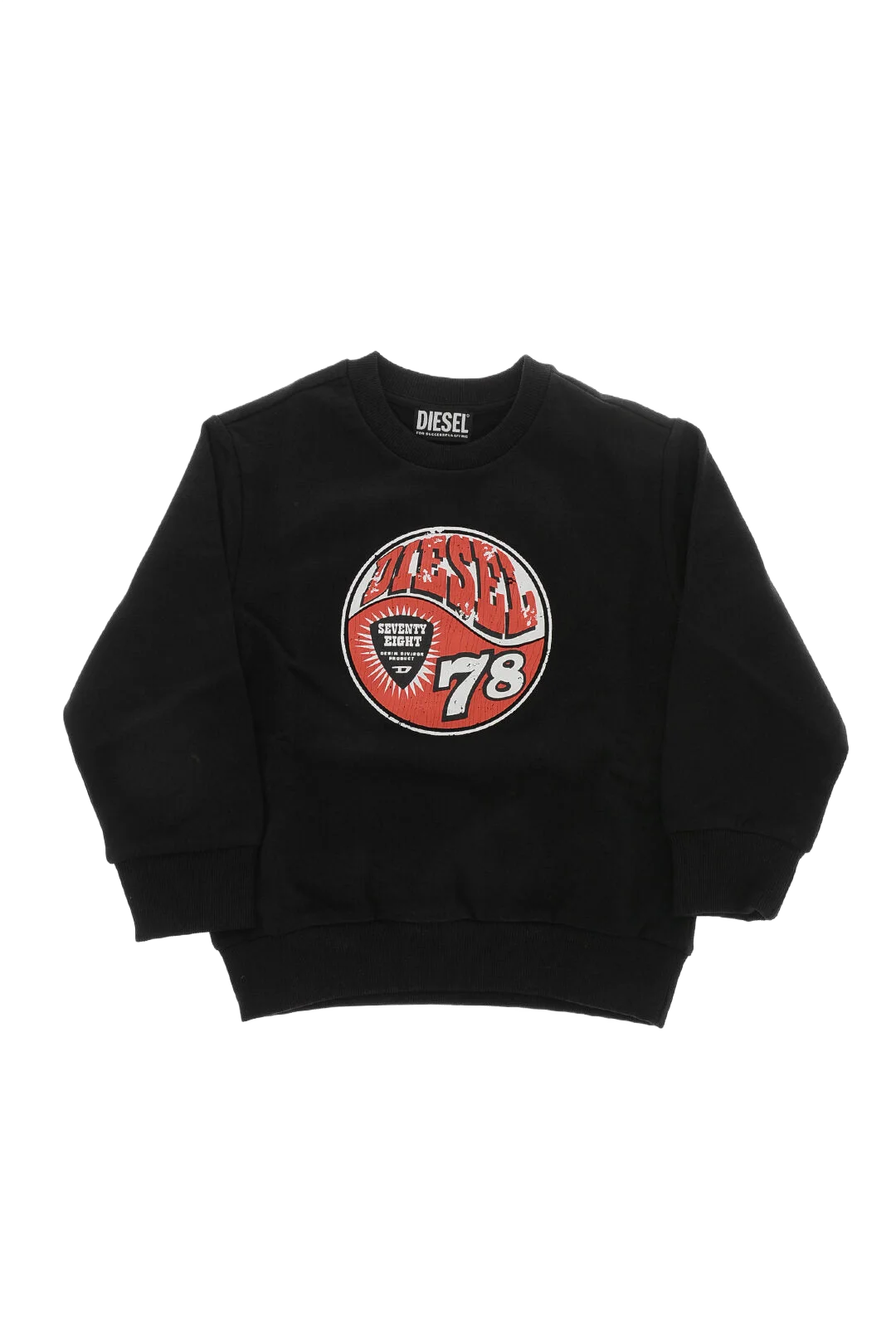 Diesel Kids 면 크루넥 맨투맨 SERFOL 프린트