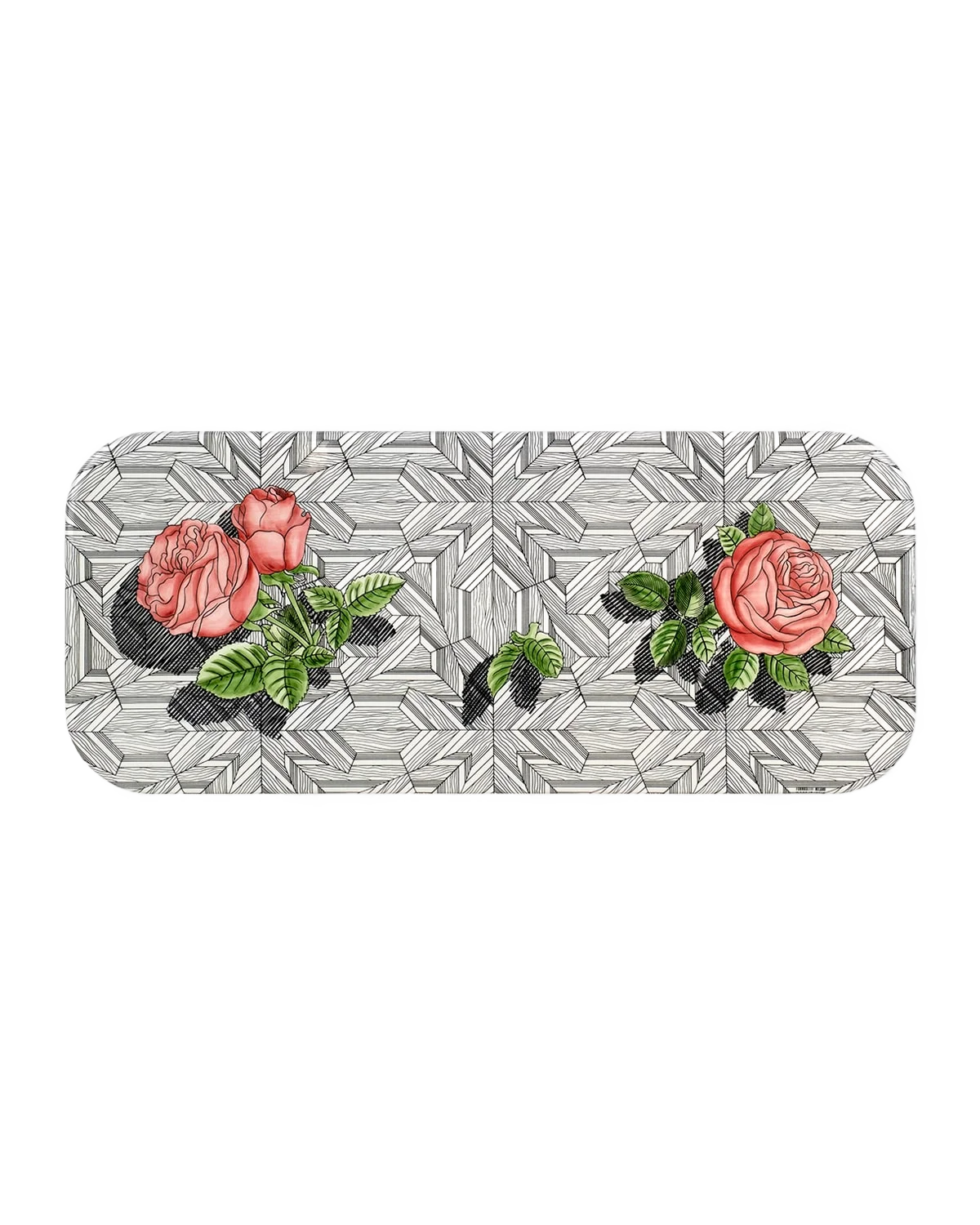 Fornasetti 트레이 25X60cm 무스카라비아 장미