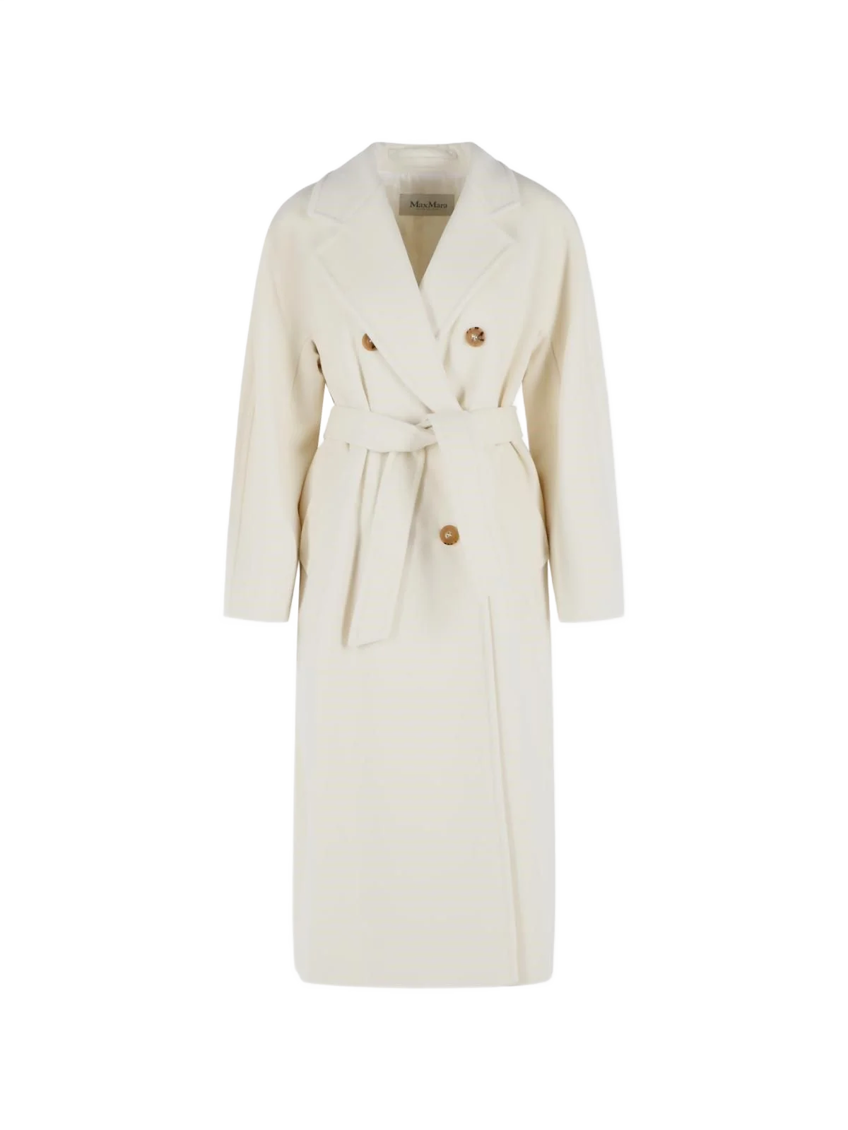 MAXMARA 마담 버진 울 화이트 캐시미어 코트