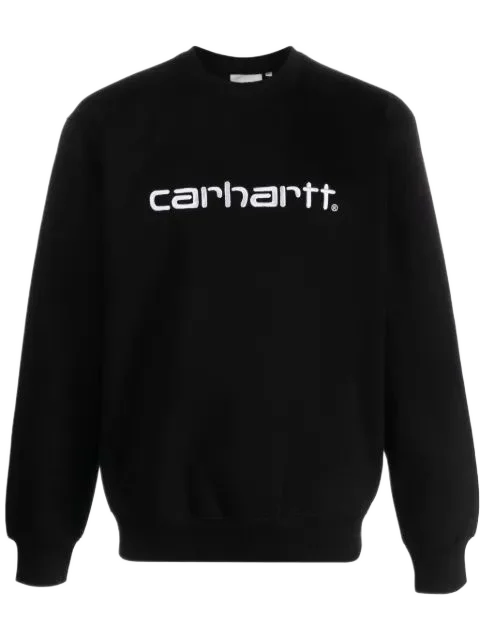 CARHARTT 로고 자수 크루넥 맨투맨