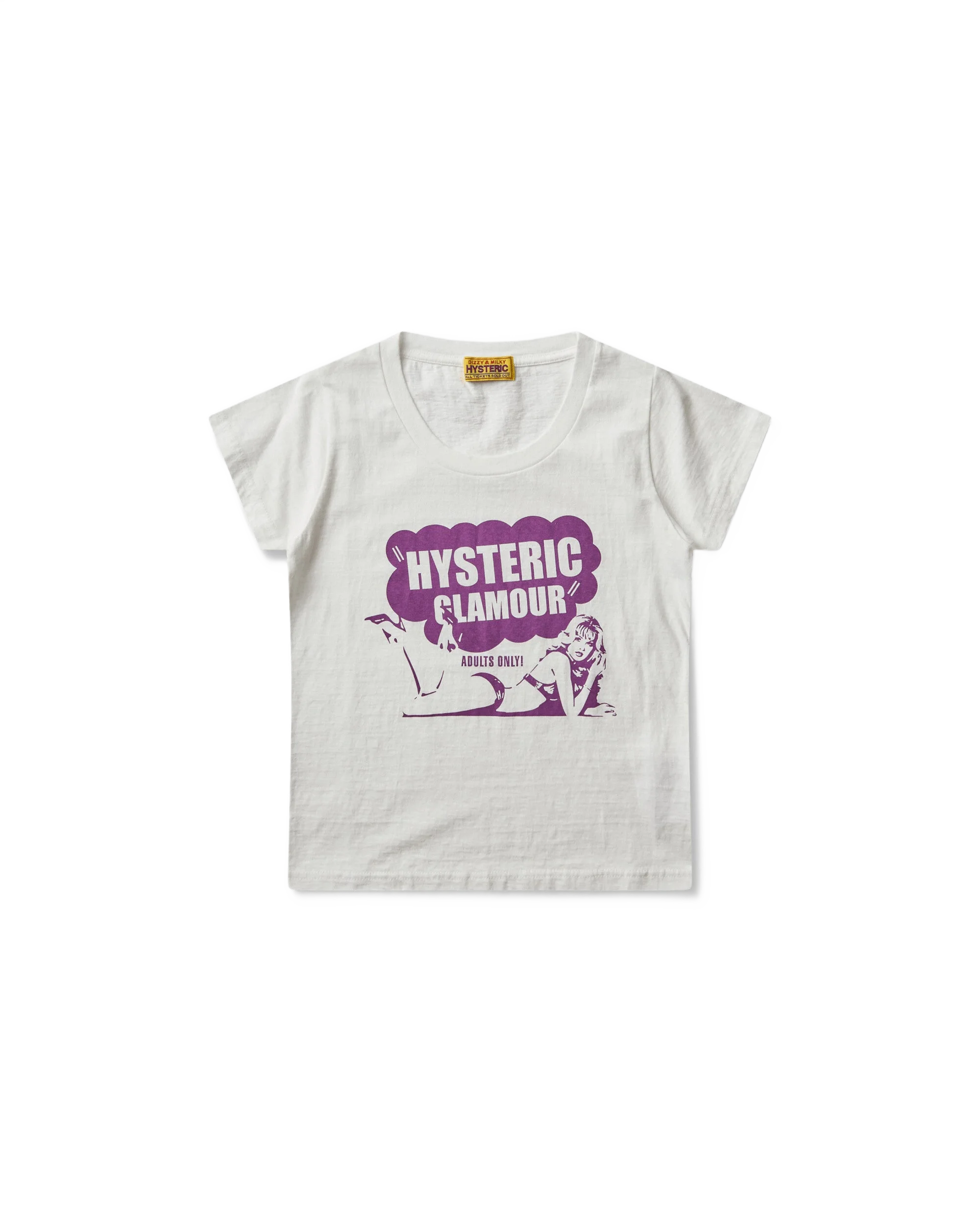 HYSTERIC GLAMOUR 여성 히스테릭 클럽 베이비 티셔츠