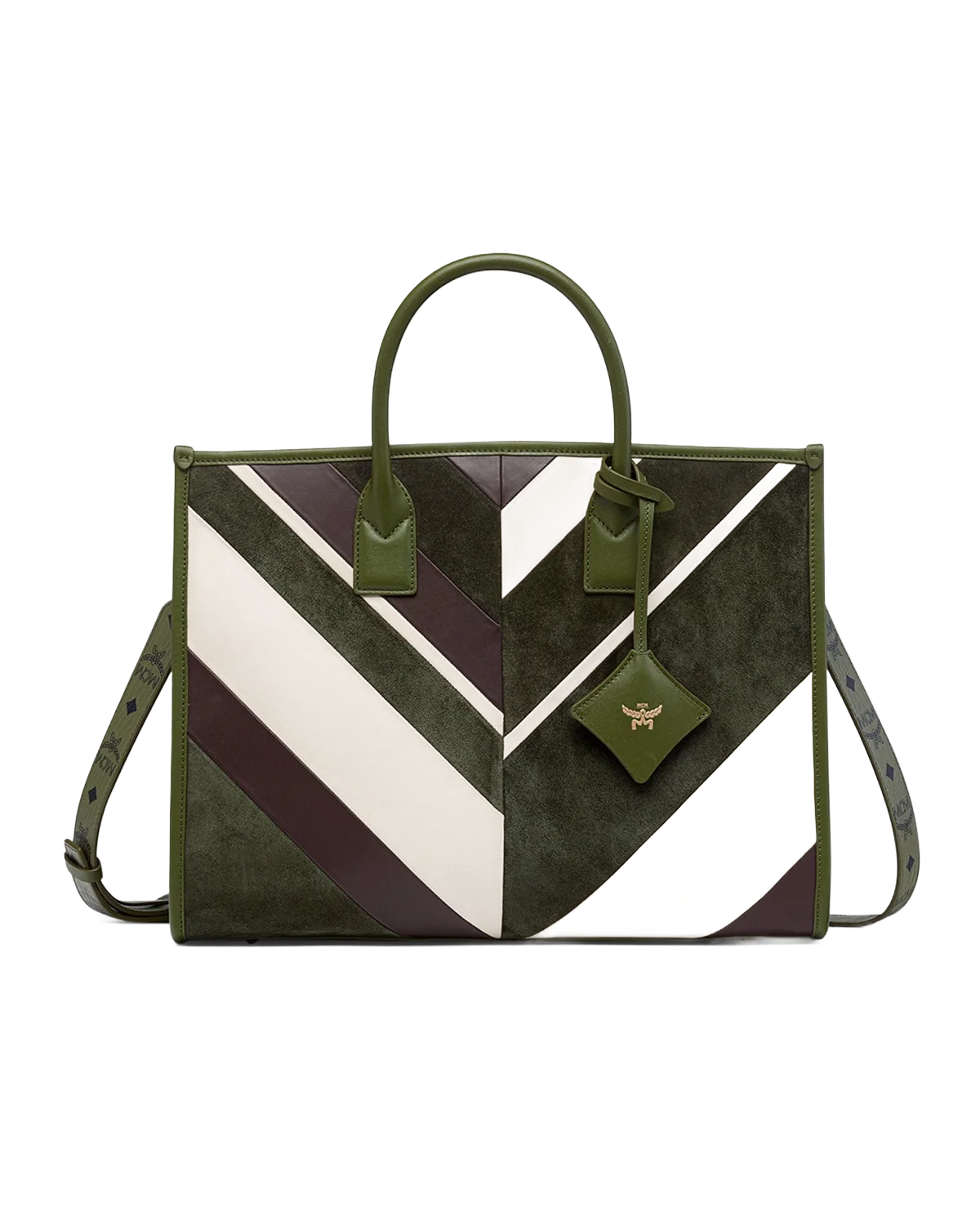 MCM 뮌헨 메가 대형 가죽 토트백