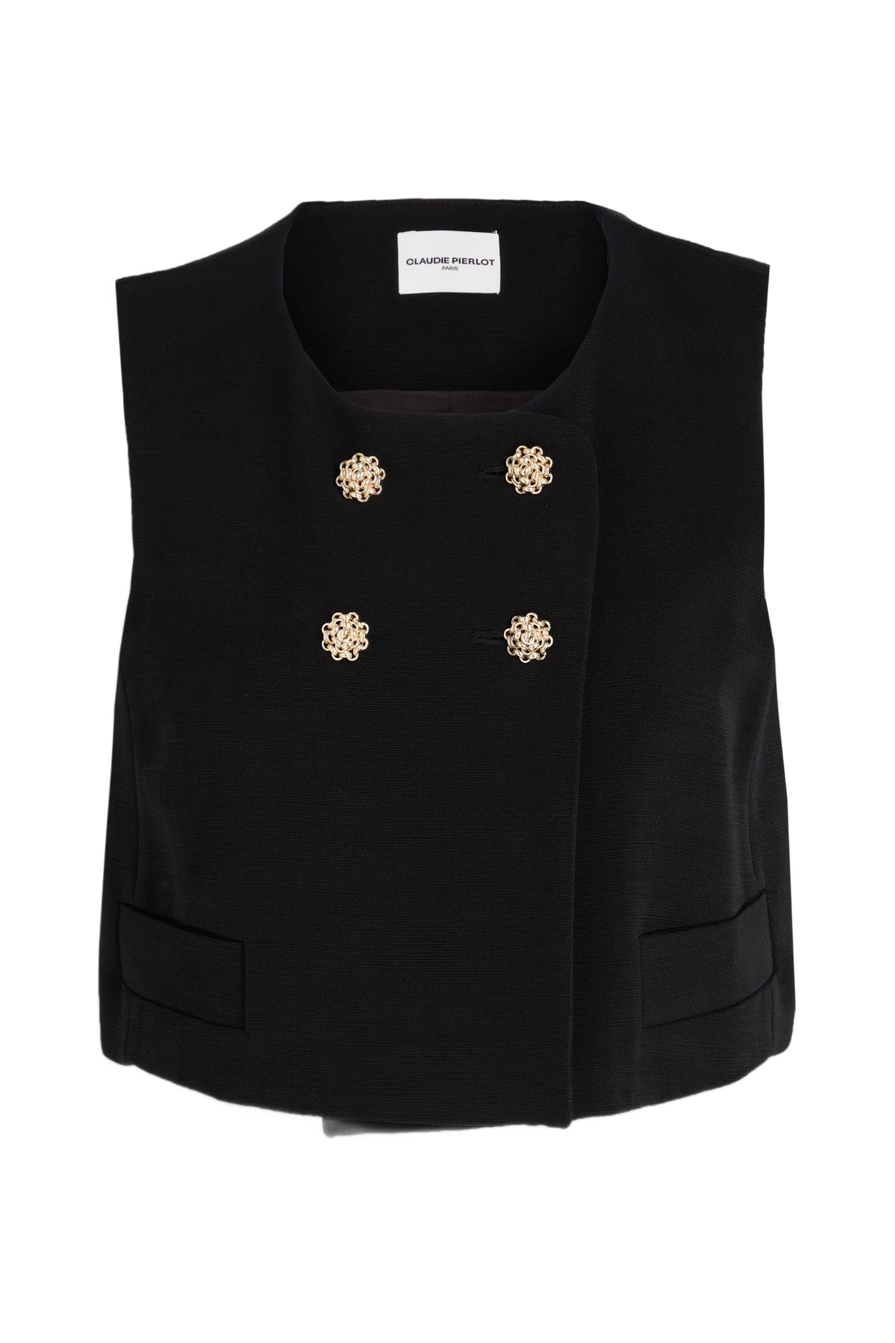 Claudie Pierlot  더블 브레스트 리오셀 혼합 탑