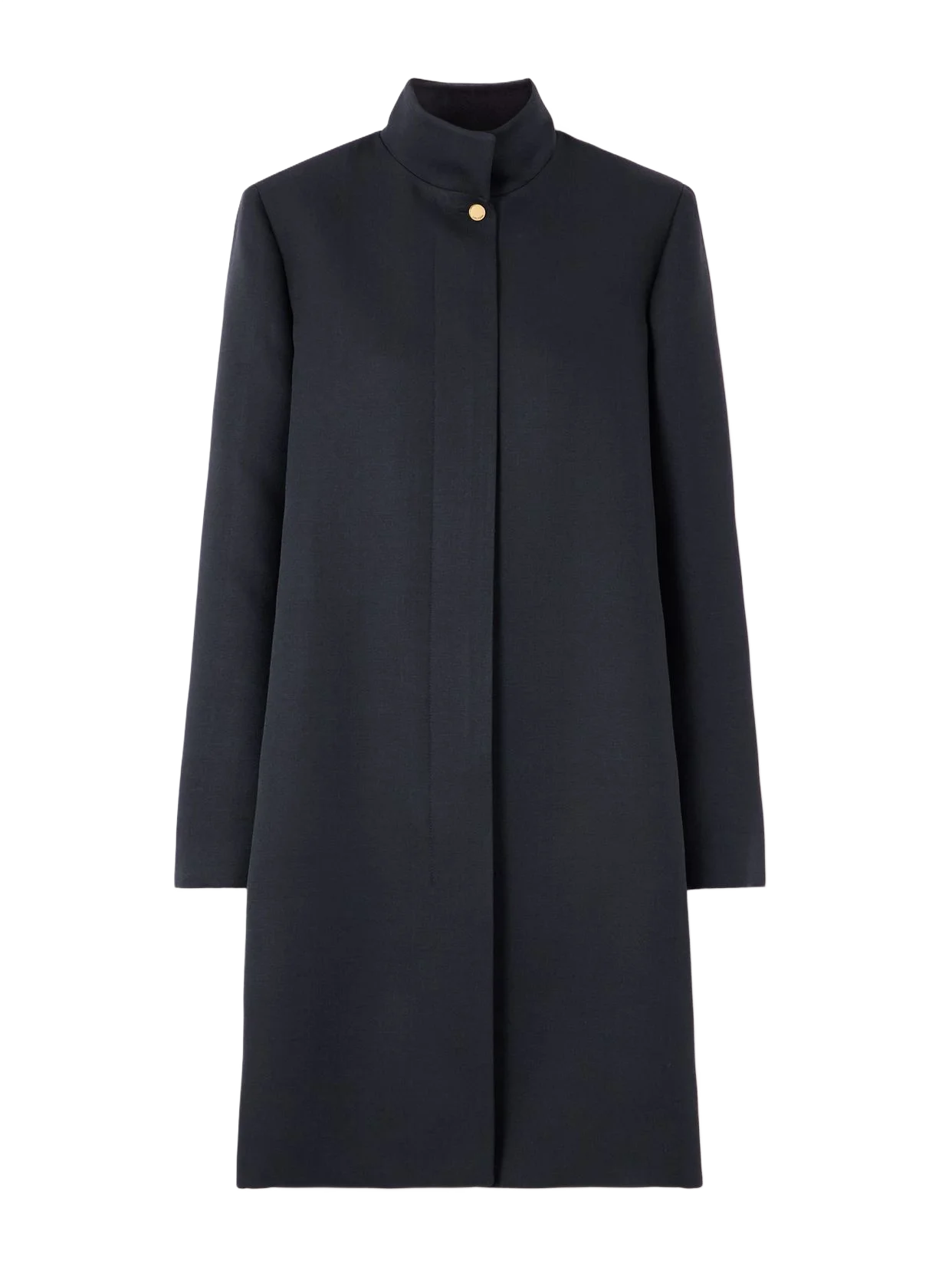 LOROPIANA 다니 울 실크 혼합 코트